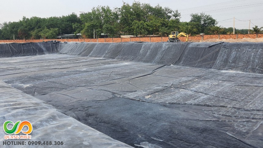 Báo giá màng chống thấm HDPE và thi công hầm biogas Bình Phước, Kontum